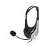 Căști cu Microfon Ewent EW3562 Negru Argintiu