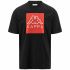 Tricou cu Mânecă Scurtă Bărbați Kappa Ediz CKD Negru