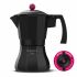 Cafetieră Italiană Taurus KCP9006I 6T Negru Aluminiu 6 Cești