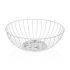 Fructieră Versa Acebo Alb Metal Oțel Lemn MDF 28 x 10 x 28 cm