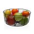 Fructieră Versa Negru Metal Ceramică Oțel 26 x 11 x 26 cm