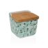 Solniță cu capac Versa Bellis Květiny Ceramică 8,8 x 8,5 x 8,8 cm