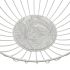 Fructieră Versa Palmier Metal Oțel Lemn MDF 28 x 10 x 28 cm