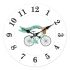 Ceas de Perete Versa Bicicletă Lemn 4 x 30 x 30 cm