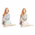 Figură Decorativă DKD Home Decor 15 x 18 x 19,5 cm Femeie Rășină Romantic (2 pcs)