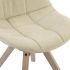 Scaun de Sufragerie DKD Home Decor Bej Multicolor 47 x 55 x 85 cm