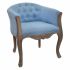 Fotoliu DKD Home Decor Albastru Poliester Lemn (58 x 56 x 69 cm)
