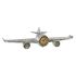 Ceas de Perete DKD Home Decor Avion Metal Lemn MDF (101 x 22 x 26 cm)