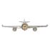Ceas de Perete DKD Home Decor Avion Metal Lemn MDF (101 x 22 x 26 cm)