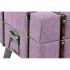 Banchetă DKD Home Decor   Metal Poliester Fucsia Lemn MDF (102 x 42 x 40,5 cm)