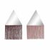 Závěsné zrcátko DKD Home Decor Bordo Roz deschis Franjuri 33,5 x 1 x 54 cm (2 Unități) (2 Piese)