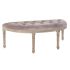 Banchetă DKD Home Decor   Natural Roz Poliester Кадифе Lemn de cauciuc (125 x 43 x 48 cm)
