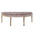 Banchetă DKD Home Decor   Natural Roz Poliester Кадифе Lemn de cauciuc (125 x 43 x 48 cm)