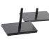 Suport de Lumânări DKD Home Decor Albastru Roz Metal Geam 12 x 12 x 24 cm (2 Unități)