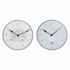 Ceas de Perete DKD Home Decor Albastru Multicolor Roz Lemn Metal Plastic Lemn MDF Infantil Pasăre 24 x 3 x 24 cm (2 Unități)
