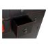 Dulap cu Sertare DKD Home Decor Negru Roșu Multicolor Brad Lemn MDF Oriental 63 x 27 x 101 cm