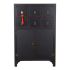Dulap cu Sertare DKD Home Decor Negru Roșu Multicolor Brad Lemn MDF Oriental 63 x 27 x 101 cm