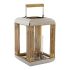 Lucerna DKD Home Decor Argintiu Metal Geam (23 x 23 x 36 cm)