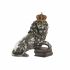 Figură Decorativă DKD Home Decor Argintiu Leu Rășină (42 x 25 x 45 cm)