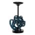 Suport de Lumânări DKD Home Decor 8424001723041 Geam Albastru Metal 13 x 13 x 25 cm