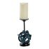 Suport de Lumânări DKD Home Decor 8424001723041 Geam Albastru Metal 13 x 13 x 25 cm