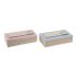 Cutie Decorativă DKD Home Decor Natural Aluminiu Lemn MDF 22 x 6 x 9 cm (2 Unități) (1 Unități)