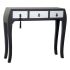 Mobilă pentru Hol cu 3 Sertare DKD Home Decor 8424001737277 Brad Argintiu Negru Lemn MDF 96 x 26 x 80 cm