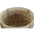 Set de Coșuri DKD Home Decor Bambus Tropical Stuf (40 x 40 x 23 cm) (3 Piese)