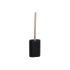 Perie pentru toaletă DKD Home Decor Negru Auriu* Rășină 10 x 6 x 40 cm