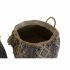 Coș DKD Home Decor Fibră naturală 41 x 41 x 40 cm Boho (2 Unități)