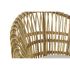 Fotoliu DKD Home Decor 8424001750092 Natural Bumbac Alb Ratan (74 x 67 x 85 cm)
