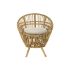 Fotoliu DKD Home Decor 8424001750092 Natural Bumbac Alb Ratan (74 x 67 x 85 cm)