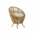 Fotoliu DKD Home Decor 8424001750092 Natural Bumbac Alb Ratan (74 x 67 x 85 cm)