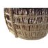 Set de Coșuri DKD Home Decor Natural Liliachiu Iarbă de mare Tropical 39 x 39 x 41 cm 3 Piese