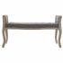 Banchetă DKD Home Decor   Natural Gri închis Lemn de cauciuc Pânză 109 x 44,5 x 60 cm