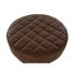 Taburet DKD Home Decor Negru Piele Metal Maro Deschis (44 x 38 x 82 cm)