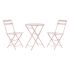 Set de Masă cu 2 Scaune DKD Home Decor MB-177410 Roz 60 x 60 x 75 cm (3 pcs)