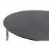 Masa de Cafea DKD Home Decor Negru Argintiu Geam Oțel Plastic 100 x 100 x 45 cm