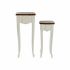 Set de 2 mese DKD Home Decor Alb Maro 35 x 35 x 80 cm