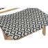 Fotoliu DKD Home Decor Natural Tec Negru Alb PVC (65 x 80 x 68 cm)