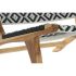 Fotoliu DKD Home Decor Natural Tec Negru Alb PVC (65 x 80 x 68 cm)