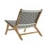 Fotoliu DKD Home Decor Natural Tec Negru Alb PVC (65 x 80 x 68 cm)