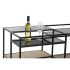 Masa de Cafea DKD Home Decor 8424001787234 Negru Multicolor Natural Lemn Metal Oglindă 120 x 60 x 50 cm
