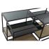 Masa de Cafea DKD Home Decor 8424001787234 Negru Multicolor Natural Lemn Metal Oglindă 120 x 60 x 50 cm