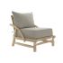 Fotoliu DKD Home Decor Natural Gri deschis Tec 82 x 80 x 73 cm