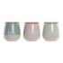 Staniu DKD Home Decor Albastru Verde Roz 10 x 10 x 16 cm (3 Unități)