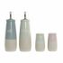 Set pentru asezonat DKD Home Decor 19 x 16 x 22,5 cm Albastru Roz Lemn de cauciuc Verde Gresie