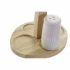 Set pentru asezonat DKD Home Decor 19 x 16 x 22,5 cm Albastru Roz Lemn de cauciuc Verde Gresie