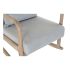 Fotoliu DKD Home Decor MB-179429 Gri Natural Gri deschis Lemn de cauciuc Sixties 66 x 88 x 78 cm