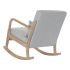 Fotoliu DKD Home Decor MB-179429 Gri Natural Gri deschis Lemn de cauciuc Sixties 66 x 88 x 78 cm